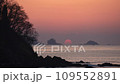 Time lapse of Rikuzentakata City Tsubakijima and Sanriku at sunrise as seen from Miyagi 109552891