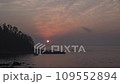 Time lapse of Rikuzentakata City Tsubakijima and Sanriku at sunrise as seen from Miyagi 109552894