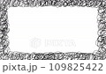 Video of messy doodle frame (black and white) 109825422