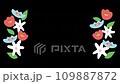 Flower frame video animation background transparent 109887872