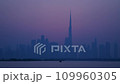 timelapse from evening to night, burj khalifa view, cityscape view in dubai, uae, skyscraper, night city, sunset 109960305