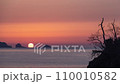 Time lapse of the sunrise rising between Tsubakijima and Aomatsushima in Hirotacho, Rikuzentakata City 110010582