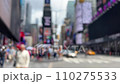 blurred background, people walking on street at times square in New York, America 110275533