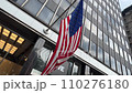 American flag waving in the wind in New York, United States of America 110276180