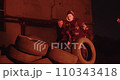 The Riots In The City, Streets in Fire. Burning tires 110343418