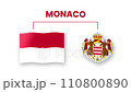monaco animated video raising the flag and Emblem, introduction of the name country high Resolution. monaco animated video raising the flag and Emblem, introduction of the name country high Resolution. 110800890