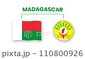 madagascar animated video raising the flag and Emblem, introduction of the name country high Resolution. madagascar animated video raising the flag and Emblem, introduction of the name country high Resolution. 110800926