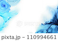 アルコールインクアート_ビデオ_ブルー 110994661