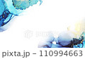 アルコールインクアート_ビデオ_ブルー 110994663