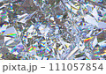kaleidoscope abstraction rotating sparkling shiny glass texture seamless loop. 3d render, 3d animation 111057854