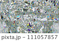 kaleidoscope abstraction rotating sparkling shiny glass texture seamless loop. 3d render, 3d animation 111057857