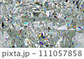 kaleidoscope abstraction rotating sparkling shiny glass texture seamless loop. 3d render, 3d animation 111057858