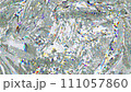 kaleidoscope abstraction rotating sparkling shiny glass texture seamless loop. 3d render, 3d animation 111057860
