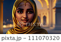 beautiful smiling muslim woman 111070320