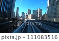 View from train. Japan Odaiba Railway 4K 111083516