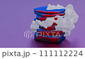 A 3D interpretation of a server and cloud, symbolizing the integration of physical and virtual data storage 111112224