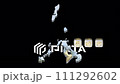 [Alpha Channel] Animation of 3D shapes of Nagasaki Prefecture highlighting the topography of Nagasaki 111292602