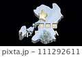 [Alpha Channel] Animation of 3D shapes of Kumamoto Prefecture that emphasizes Kumamoto's topography 111292611