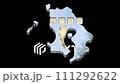 [Alpha Channel] Animation of 3D shapes of Kagoshima Prefecture that highlight the topography of Kagoshima 111292622