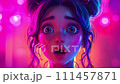 驚く女性の顔,Generative AIの動画素材