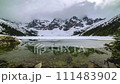 Frozen Lake Morskie Oko or Sea Eye Lake in Poland at Winter. 111483902