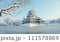 Snow Matsumoto Castle 111578869