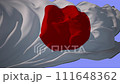 Flag of Japan, alpha channel seamless looping 4K. 111648362