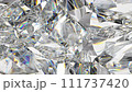 kaleidoscope abstraction rotating sparkling shiny glass texture seamless loop. 3d render, 3d animation 111737420