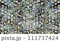 kaleidoscope abstraction rotating sparkling shiny glass texture. 3d render, 3d animation 111737424