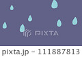 雨紺色背景動画 111887813