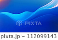 Blue colorful abstract wave background 112099143