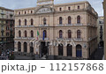 Naples, Italy - February 28, 2024: Neo-renaissance style building formerly housed the local stock exchange (Bourse), now home to the Neapolitan Chamber of Commerce 112157868
