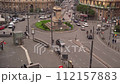 Naples, Italy - February 28, 2024: Giovanni Bovio place from above. Formerly it was known as piazza Borsa 112157883