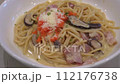 Australia carbonara spaghetti with mushroom, fish eggs ,cheese and bacon. 112176738