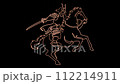 Cavalry warrior - one stroke Cavalry warrior - one stroke 112214911
