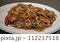Fried Char Kway Teow is a stir-fried rice noodle dish popular food in Malaysia and Singapore. 112217518