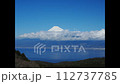 （静岡県）伊豆達磨山高原から、流れる雲と富士山　タイムラプス 112737785