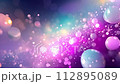バックグラウンド用（青紫の光） 112895089