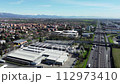 Aerial View Of Highway Traffic Near Milan Italy Europe 112973410