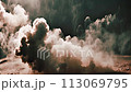 AI-generated content. Close up smoke, footage, abstract background. Smoky texture. Video with copy space, for you backdrop, video presentations, motion wallpapers 113069795