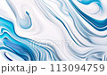 AI-generated content. Slow motion abstract background. Blue and white motion backgrounds. Calm colors. Abstract video can use in vertical position. Live wallpaper best for yours video cover 113094759