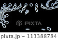 Natural chain movement due to gravity 113388784