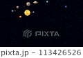 太陽系行星旋轉和公轉的 3DCG 視頻 113426526