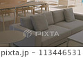 Property with couch, table, chairs interior design event 113446531