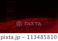 Futuristic interface animation of running code in virtual space.Abstract digital background. 113485810