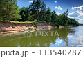 Steep bank of the river 113540287