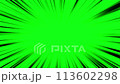 Title : Black line frame on green background - Simple manga effect line background/frame animation element 113602298