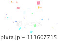 五彩紙屑卡通背景 113607715