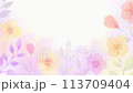 Purple gradient watercolor flower Purple gradient watercolor flower 113709404