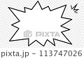 衝擊語音氣泡的透明背景動畫合成材料 113747026
